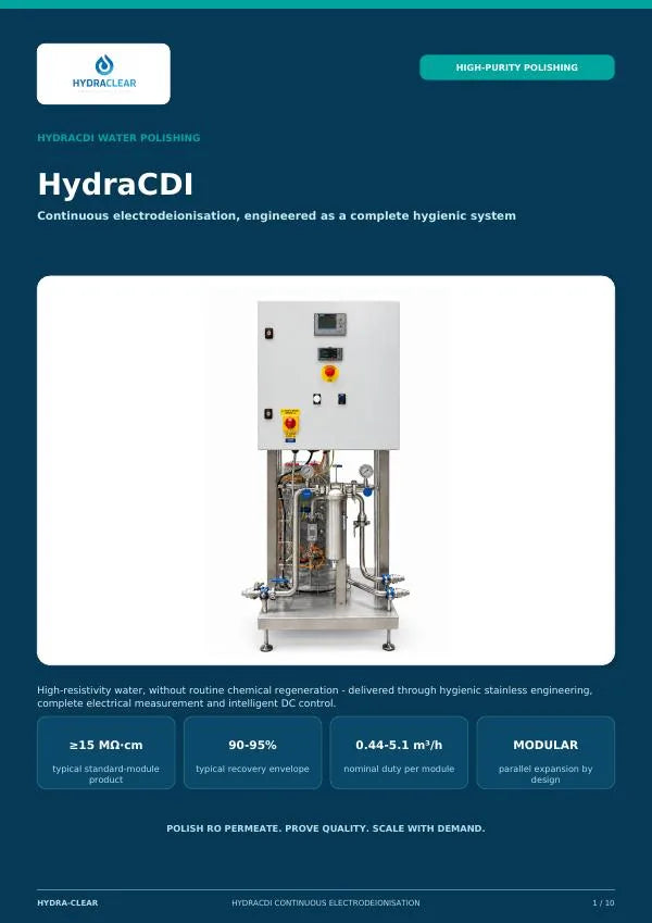 HydraCDI Polishing Systems cover