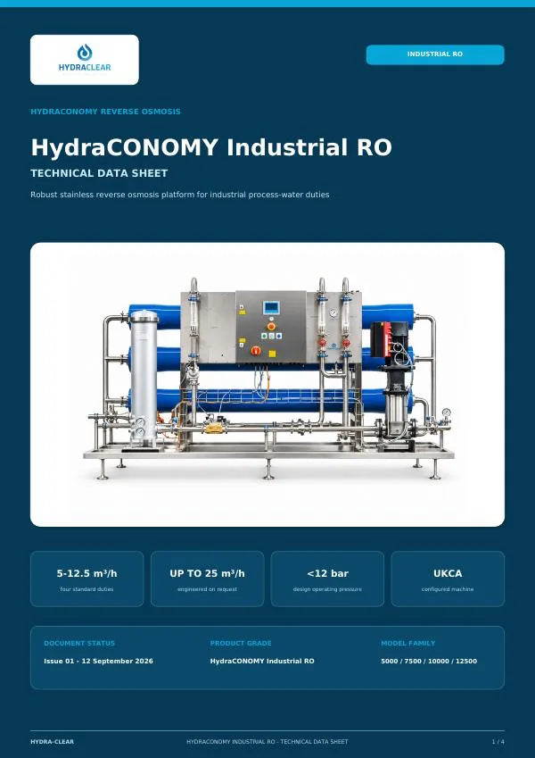 HydraCONOMY Industrial Technical Data cover