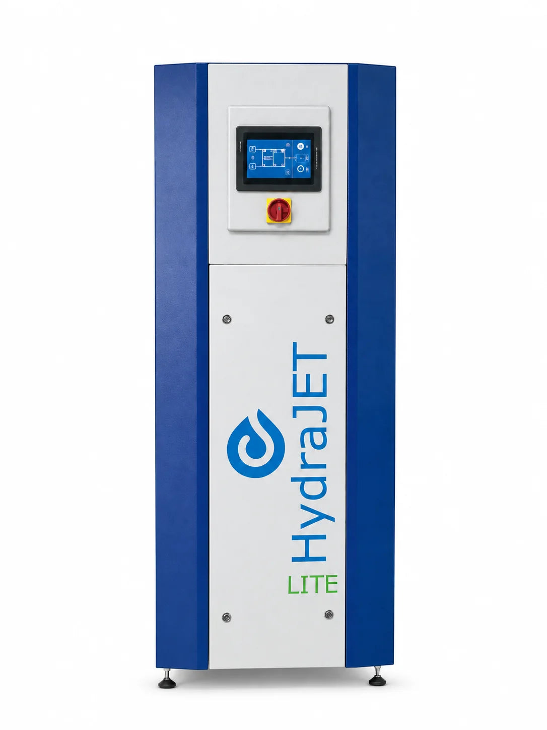 Optional PLC and colour HMI execution shown
