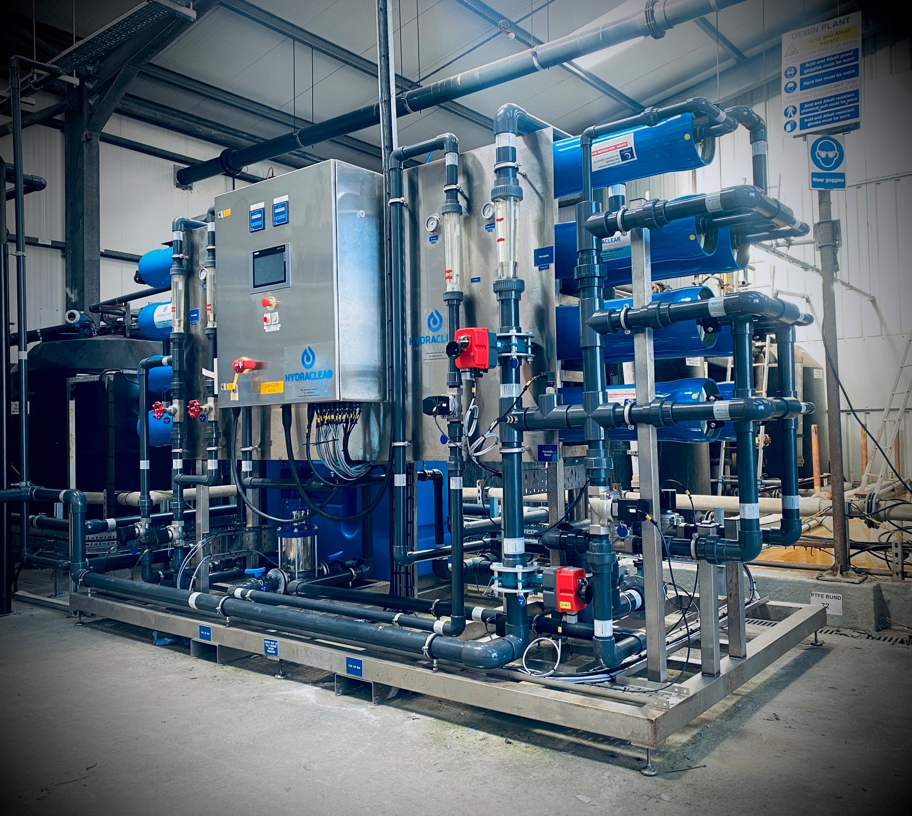 HydraCIP process water treatment system designed and manufactured by Hydra-Clear