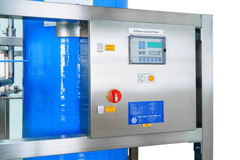Customisable water softener for use in industrial manufacturing