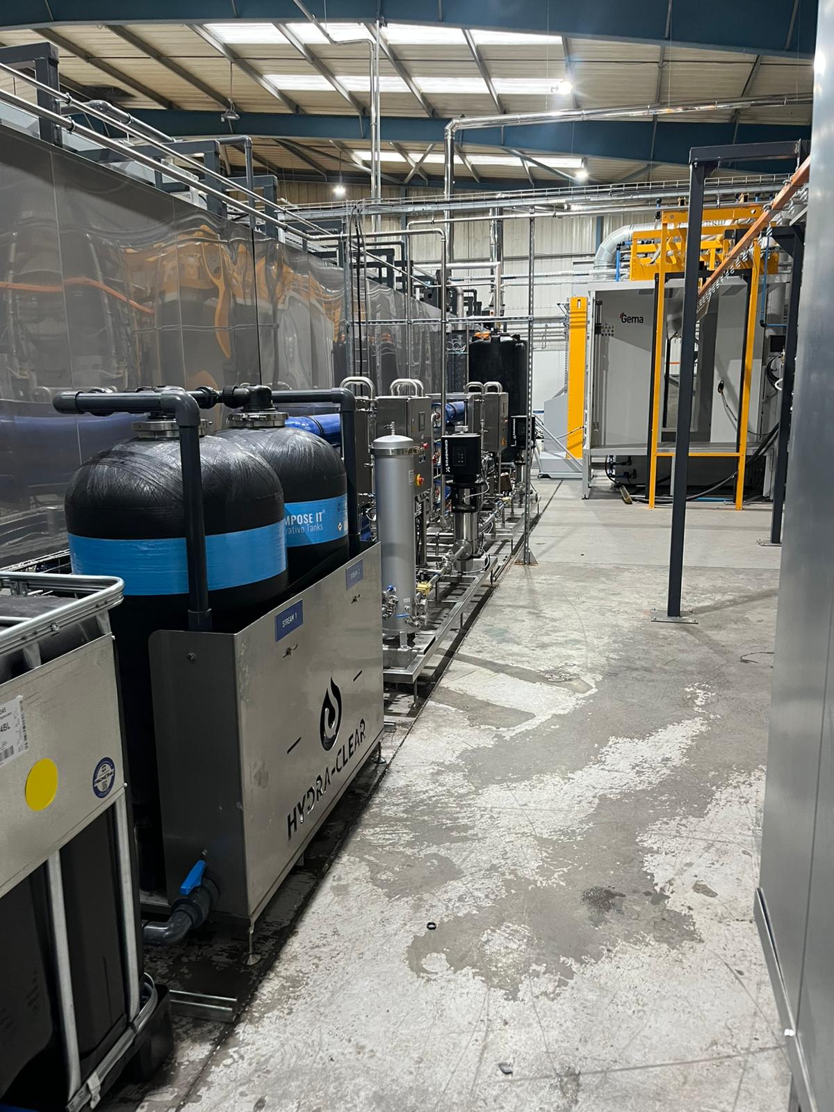 Aluminium coating line reverse osmosis and rinse water recovery plant