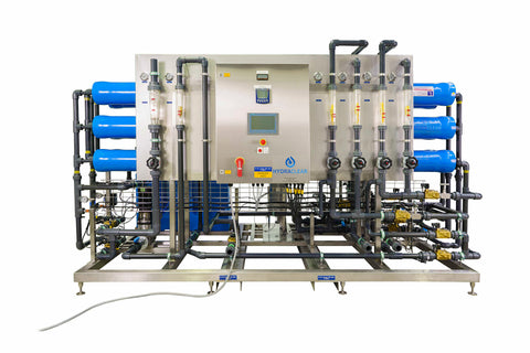 Flagship dual reverse osmosis filter for use in high demand industrial settings