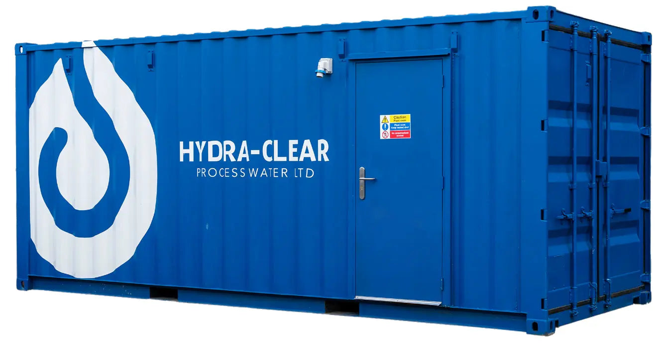 Containerised river-water treatment plant