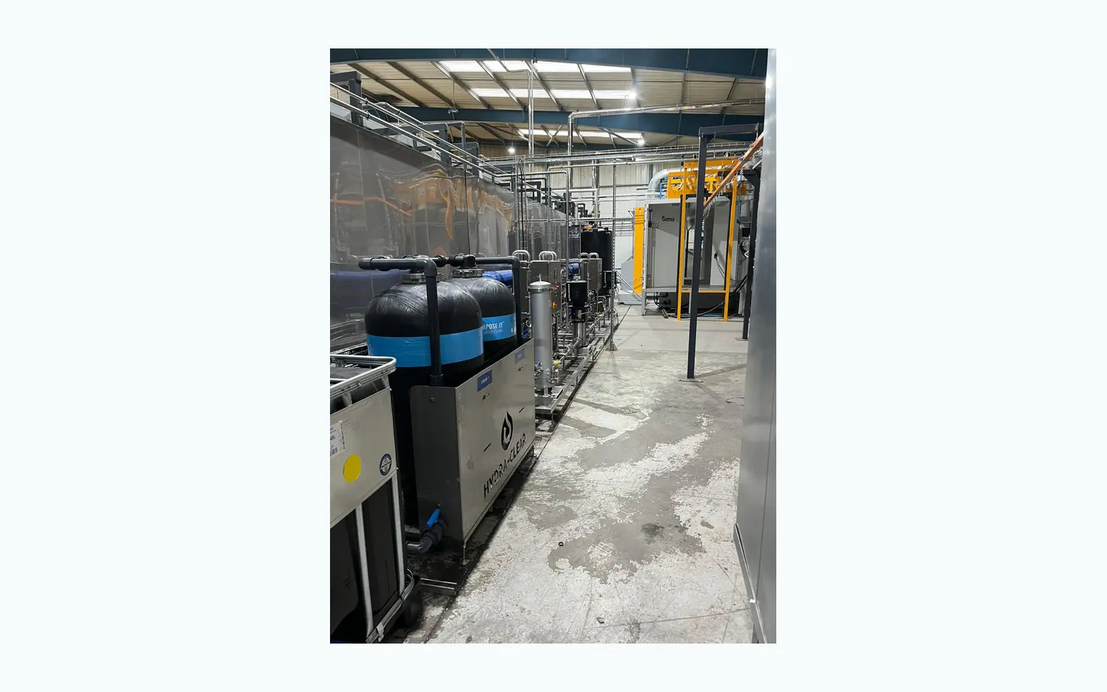 Rinse water recovery equipment alongside aluminium coating process