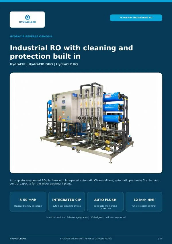 HydraCIP Engineered RO Range cover