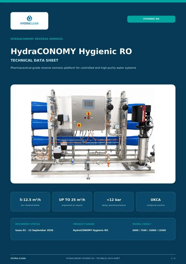 HydraCONOMY Hygienic Technical Data cover
