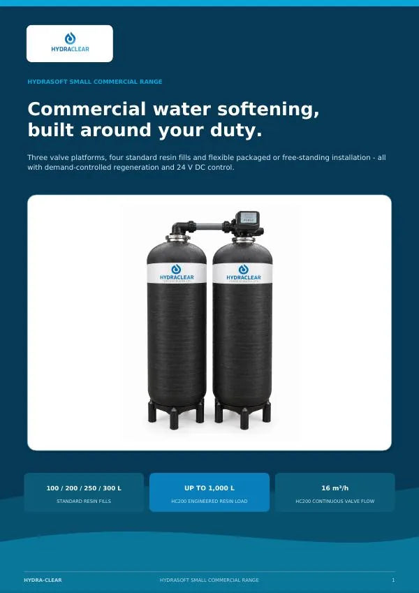 HydraSOFT Commercial Range cover