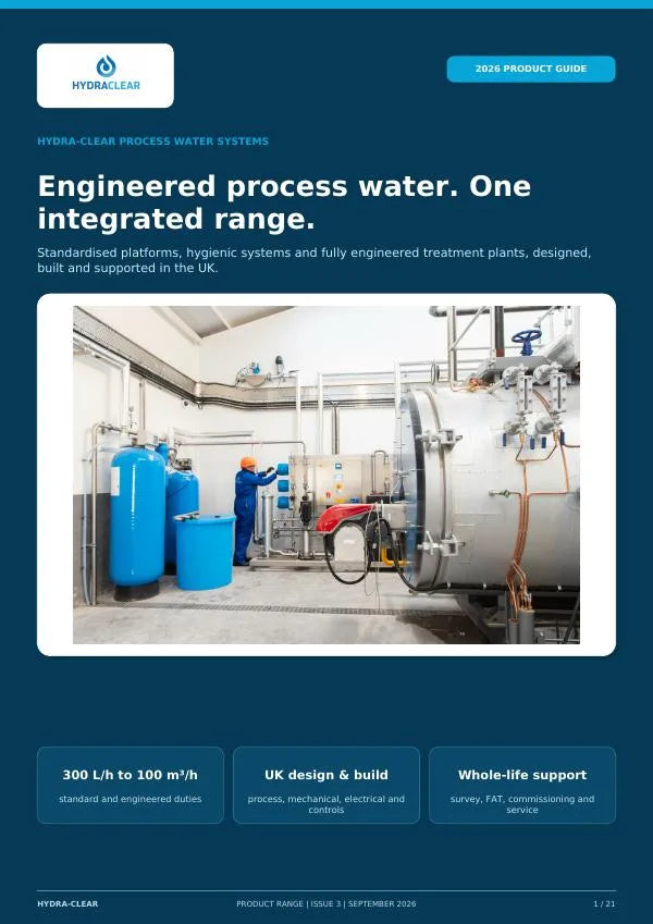 Hydra-Clear product range brochure cover