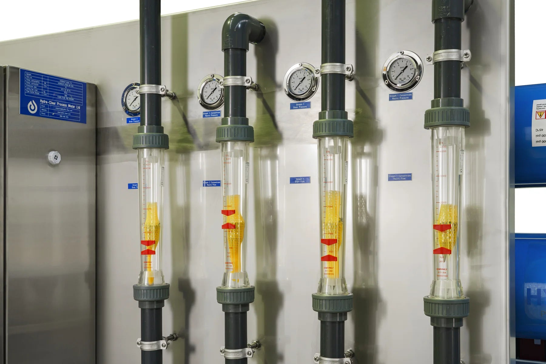 Clear local flow indication and maintainable instrumentation
