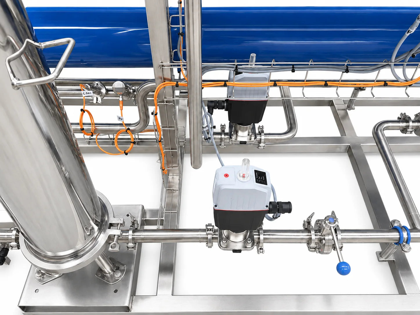 Hygienic filtration and diaphragm valve construction